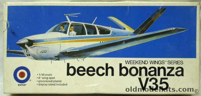 Entex 1/48 Beechcraft Bonanza V35, 8515B plastic model kit